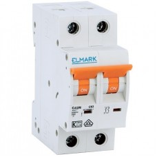 Μικροαυτόματη Ασφάλεια 2P 10A 4.5kA 230V Τύπου C 41671C